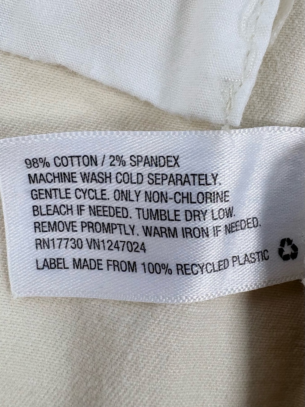 NILI LOTAN x Target Ivory High Rise Wide Leg Cotton Trouser Pants 8 - Picture 5 of 9